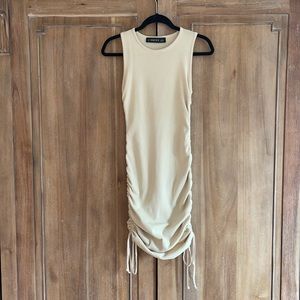 PRINCESS POLLY Military Minds Dress (US 4/ Beige)